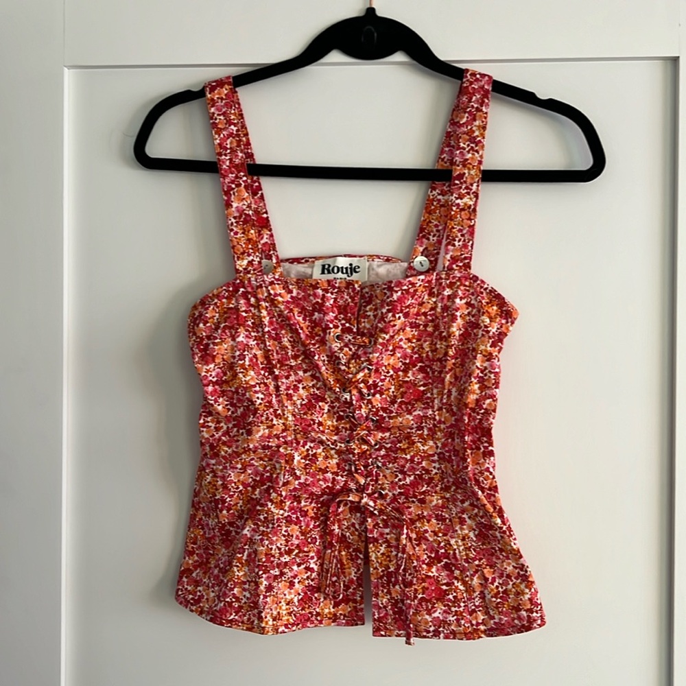 Rouge Paris Floral Corset Top